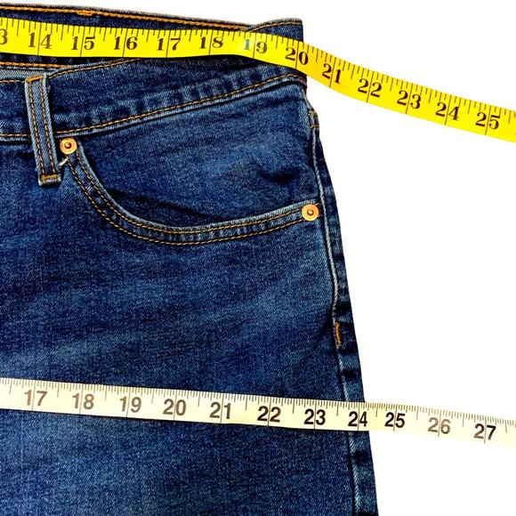 Levi Strauss Signature Blue Jeans Shorts Bermuda Mens Plus Size W40 Stretch - Picture 9 of 12